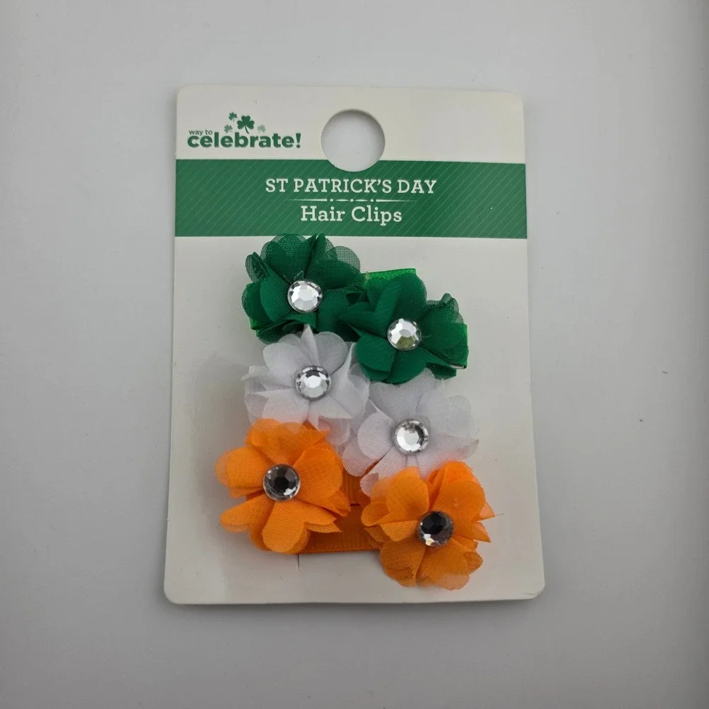St Patrick's Day Accessory Bundle Headbands Necklaces Tattoos‎ Hair Clips